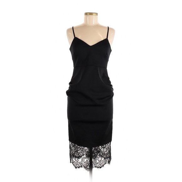 ASOS Dresses & Skirts - ASOS Black Dress w/ Lace Details Size 6